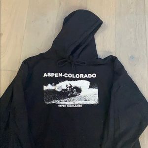 brandy melville aspen colorado oversized hoodie